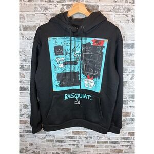 Reason Basquiat Hoodie Mens Medium Black New Art Graphic Sweatshirt JMB-35